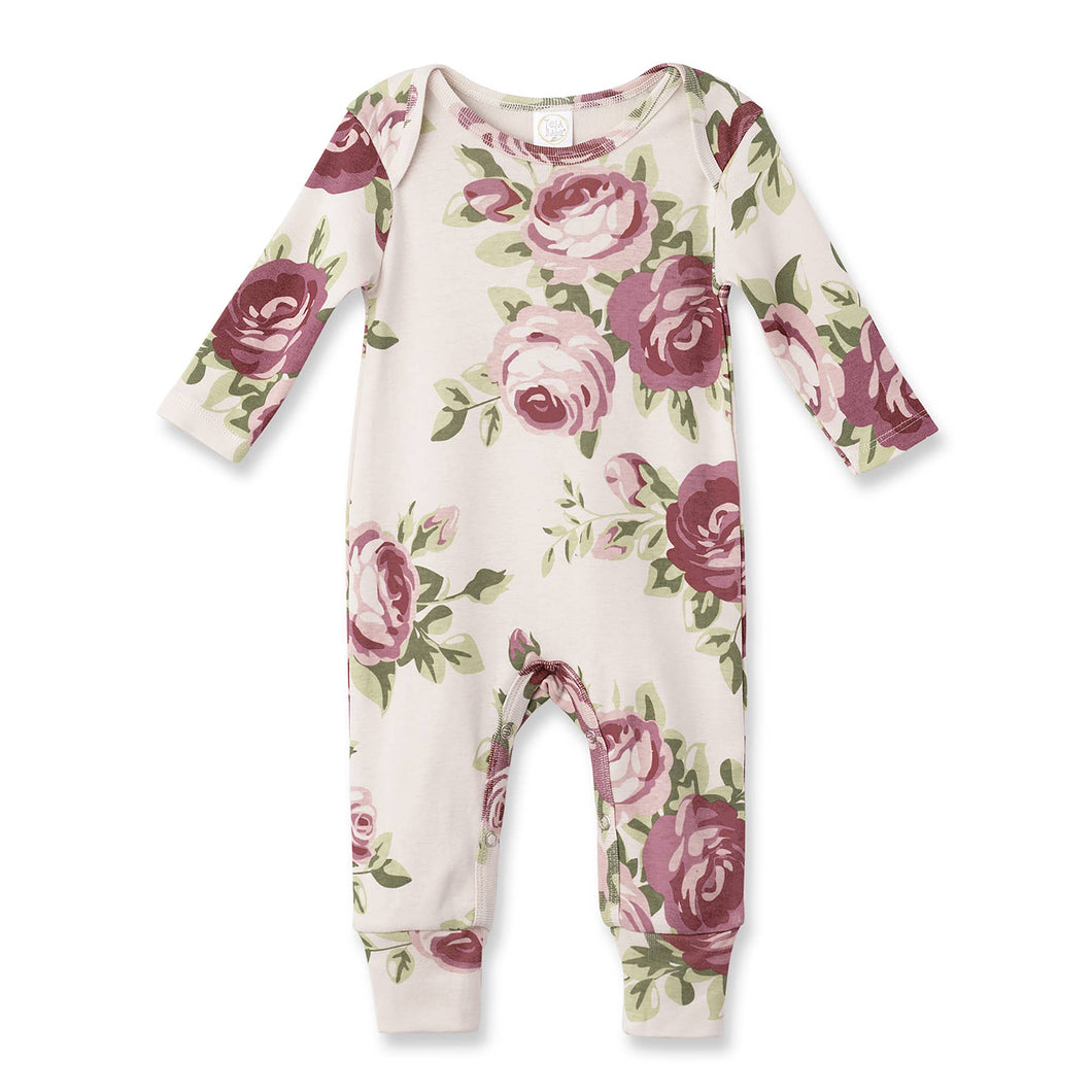 Baby Girl's Rose Cotton Romper