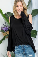 Load image into Gallery viewer, Plus COLDSHOULDER CASUAL BLOUSES TOP
