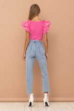 Load image into Gallery viewer, Pink Ruffle SLV Bodysuit
