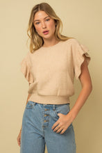 Load image into Gallery viewer, Ruffle Sleeve Knit Top
