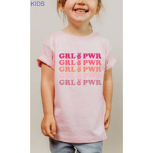 Load image into Gallery viewer, Vintage Peace Sign Girl Power Kids Graphic Tee
