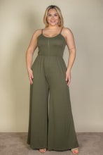 Load image into Gallery viewer, Plus Size Button Front Wide Leg Jumpsuit
