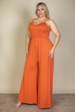 Load image into Gallery viewer, Plus Size Button Front Wide Leg Jumpsuit
