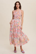 Load image into Gallery viewer, Floral Bubble Textured Two-Piece Style Maxi Dress
