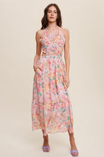 Load image into Gallery viewer, Floral Bubble Textured Two-Piece Style Maxi Dress
