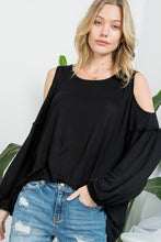 Load image into Gallery viewer, Plus COLDSHOULDER CASUAL BLOUSES TOP
