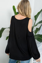 Load image into Gallery viewer, Plus COLDSHOULDER CASUAL BLOUSES TOP
