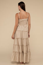 Load image into Gallery viewer, Woven Smocked Top Tiered Cami Maxi Dress
