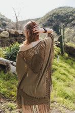 Load image into Gallery viewer, Crochet Medallion Tassel Kimono
