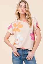Load image into Gallery viewer, BOMBOM Floral Short Sleeve T-Shirt
