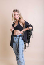 Load image into Gallery viewer, Crochet Medallion Tassel Kimono
