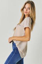 Load image into Gallery viewer, V-Neck Dolman Sleeve Solid Basic Top
