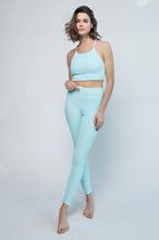 Load image into Gallery viewer, Nylon Rib Yoga Leggings
