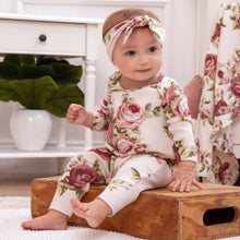 Load image into Gallery viewer, Baby Girl&#39;s Rose Cotton Romper
