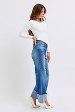 Load image into Gallery viewer, Judy Blue Full Size Distressed High Waist Wide Leg Jeans
