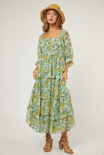 Load image into Gallery viewer, Floral Chiffon Midi Dress
