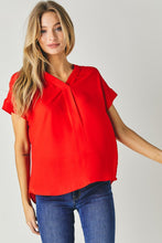 Load image into Gallery viewer, V-Neck Dolman Sleeve Solid Basic Top
