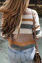 Load image into Gallery viewer, Camel Colorblock Knit Sweater

