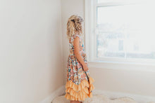 Load image into Gallery viewer, Kids Retro Butter Floral 3 Ruffle Summer Dress
