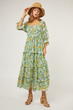 Load image into Gallery viewer, Floral Chiffon Midi Dress
