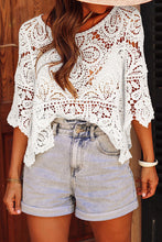 Load image into Gallery viewer, Lace Crochet Blouse
