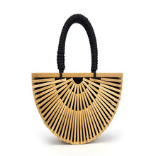 Load image into Gallery viewer, Vintage Bamboo Woven Handbag
