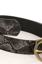 Load image into Gallery viewer, Faux leather snake buckle belt freeshipping - Believe Inspire Beauty
